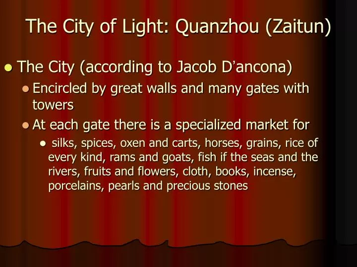 the city of light quanzhou zaitun