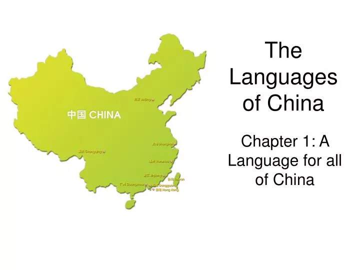 the languages of china