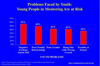 Problems Faced by Youth: Young People in Mentoring Are at Risk