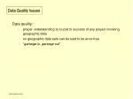 Data Quality Issues - slide 1