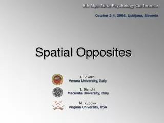 Spatial Opposites