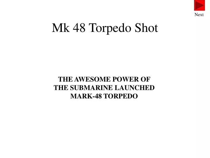 mk 48 torpedo shot