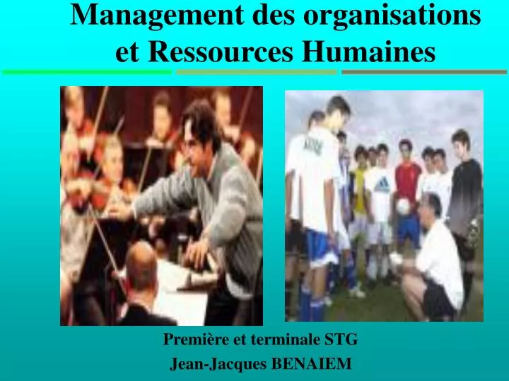 management des organisations et ressources humaines