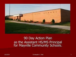 90 Day Action Plan as the Assistant HS/MS Principal for Mayville Community Schools.
