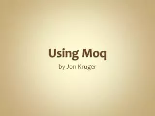 Using Moq