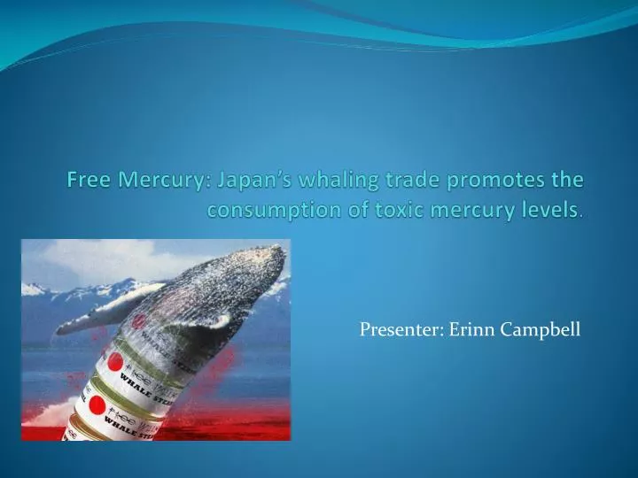 free mercury japan s whaling trade promotes the consumption of toxic mercury levels