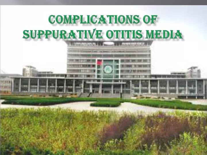 complications of suppurative otitis media
