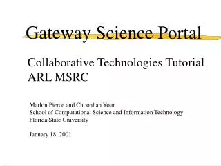 Gateway Science Portal