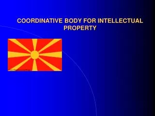 COORDINATIVE BODY FOR INTELLECTUAL PROPERTY