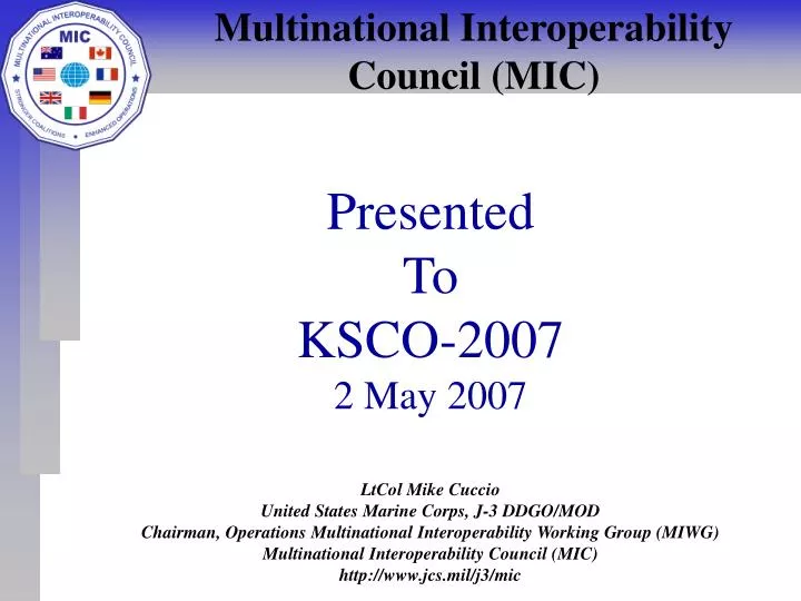 multinational interoperability council mic