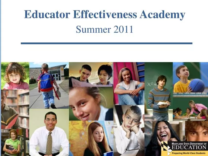 educator effectiveness academy summer 2011