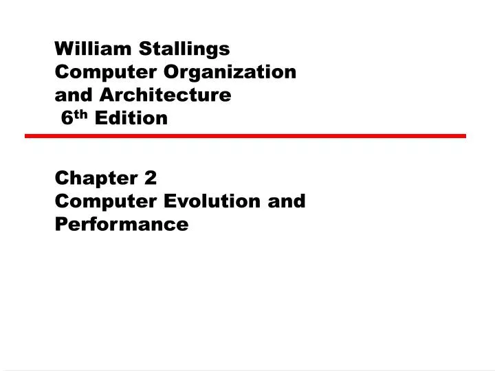 william stallings computer organization and architecture 6 th edition