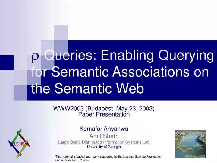 queries enabling querying for semantic associations on the semantic web