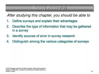 Survey Research