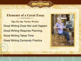 Elements of a Great Essay