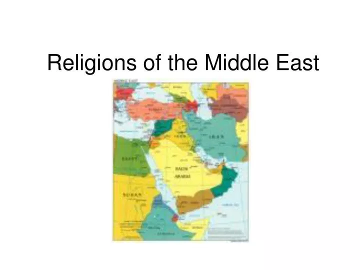 religions of the middle east