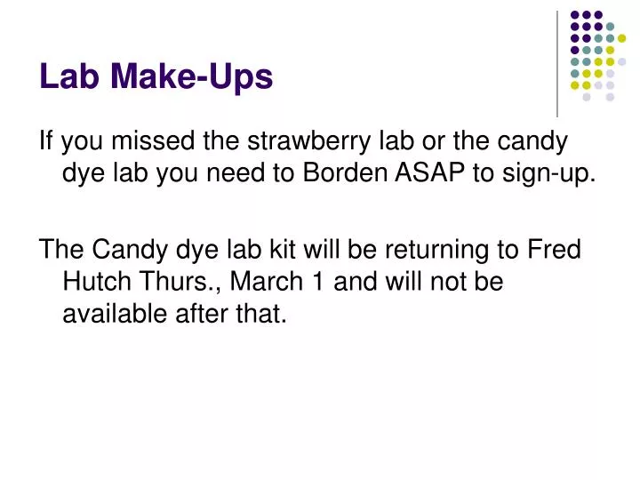 lab make ups