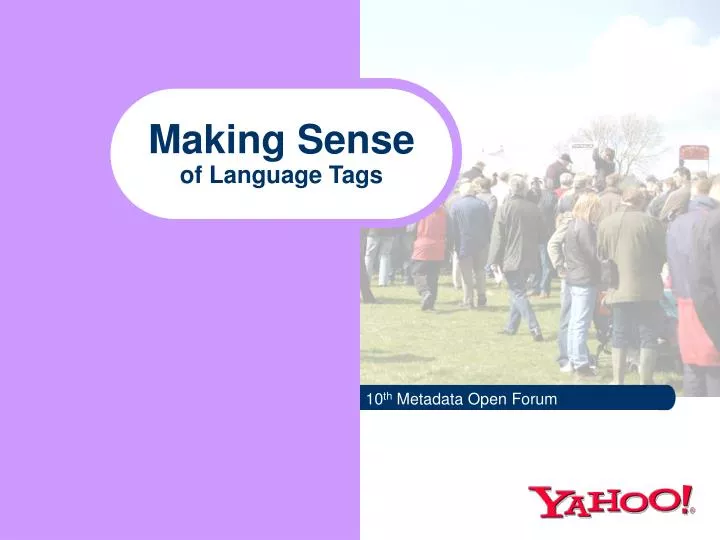 making sense of language tags