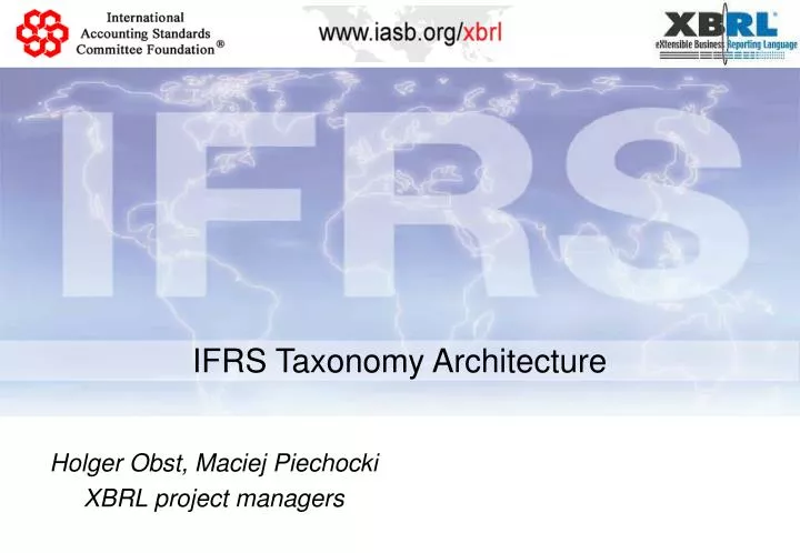 ifrs taxonomy architecture
