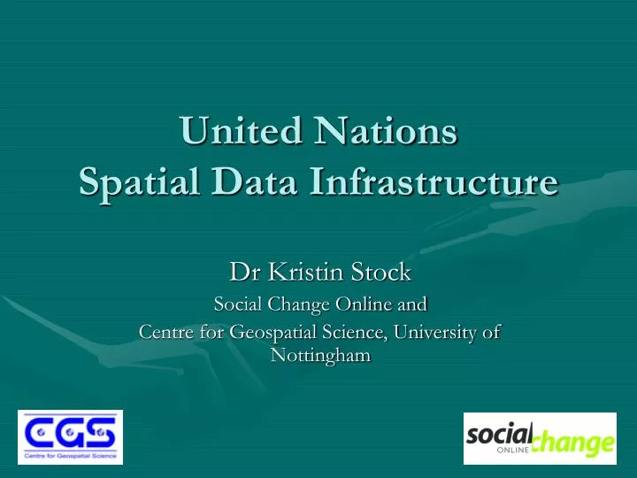 united nations spatial data infrastructure