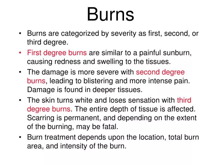 burns