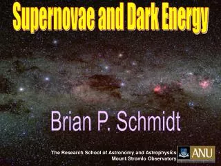 Supernovae and Dark Energy