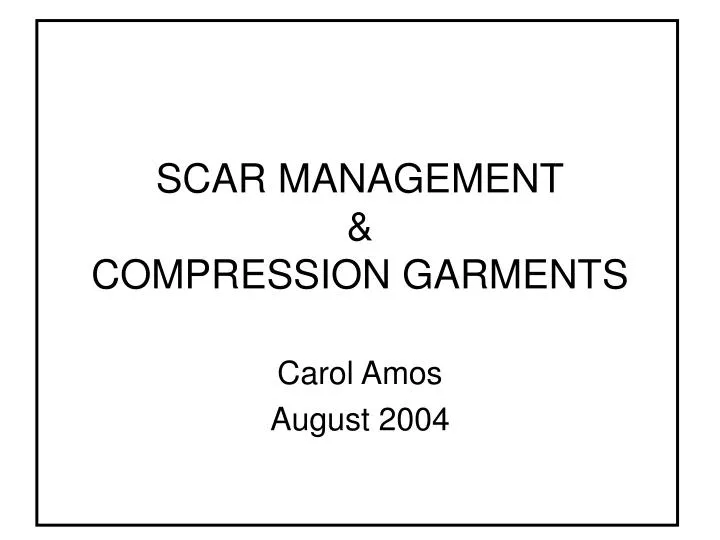 scar management compression garments