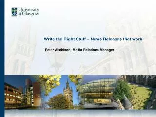 Write the Right Stuff – News Releases that work