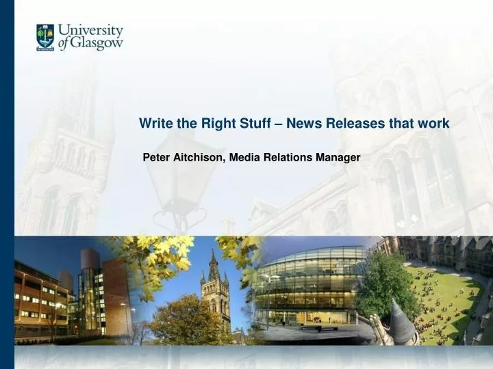 write the right stuff news releases that work