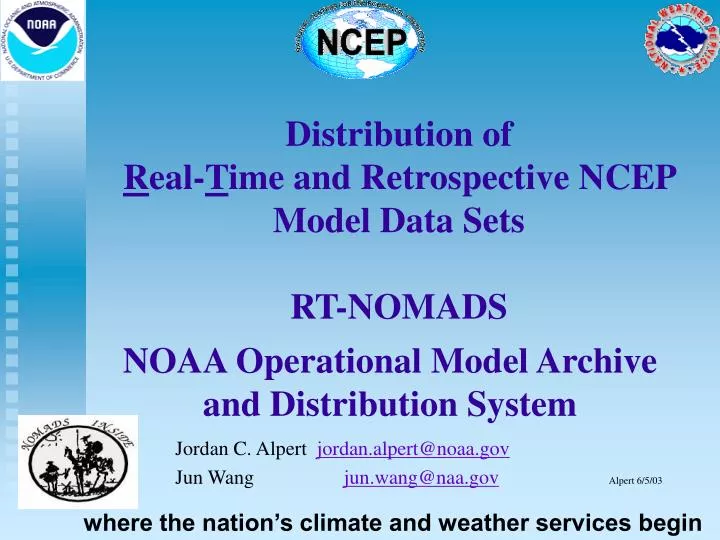noaa operational model archive and distribution system