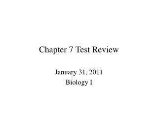 Chapter 7 Test Review