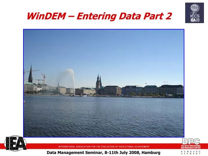 windem entering data part 2