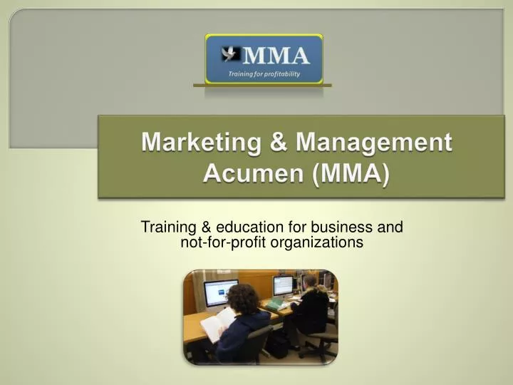 marketing management acumen mma