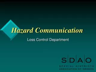 Hazard Communication