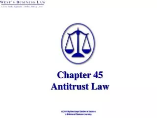 Chapter 45 Antitrust Law
