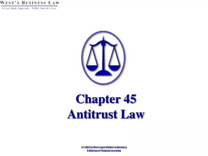 chapter 45 antitrust law