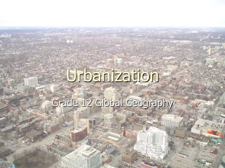 urbanization