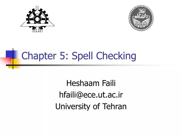 chapter 5 spell checking