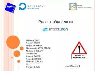 projet d ing nierie
