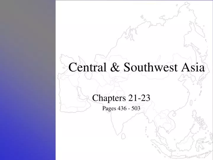 central southwest asia