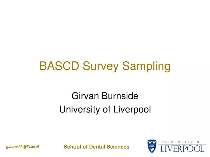 bascd survey sampling