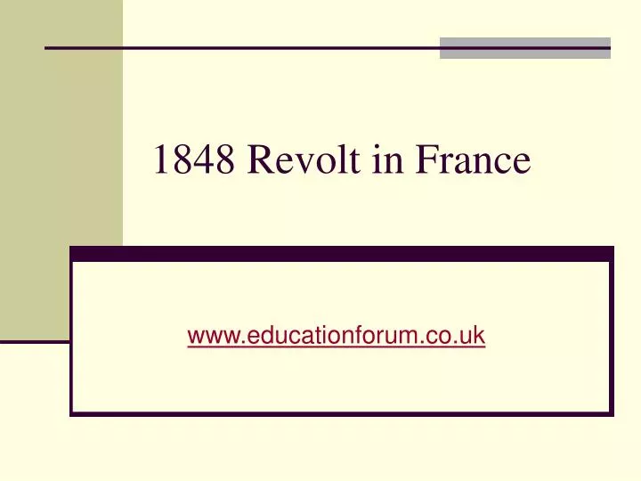 1848 revolt in france