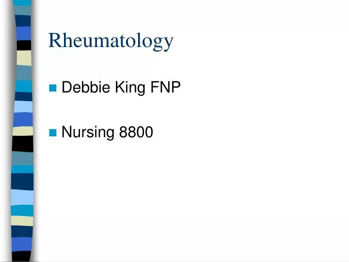 rheumatology