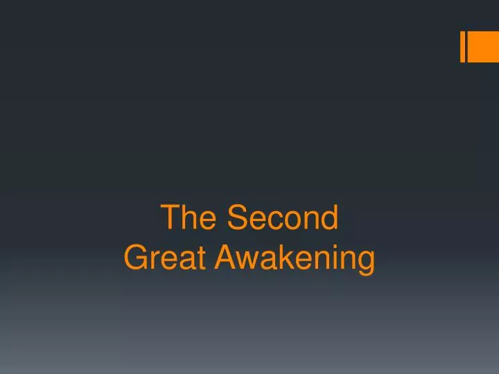 the second great awakening