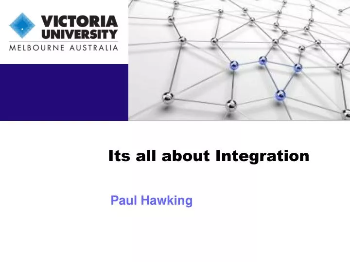 its all about integration