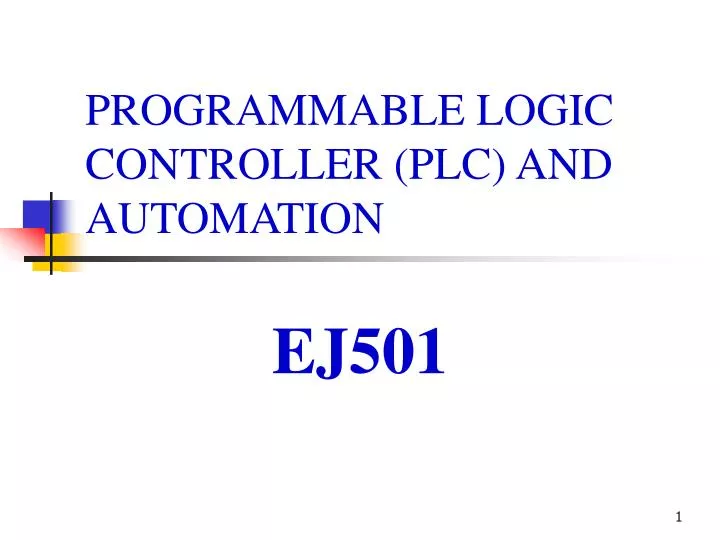 programmable logic controller plc and automation