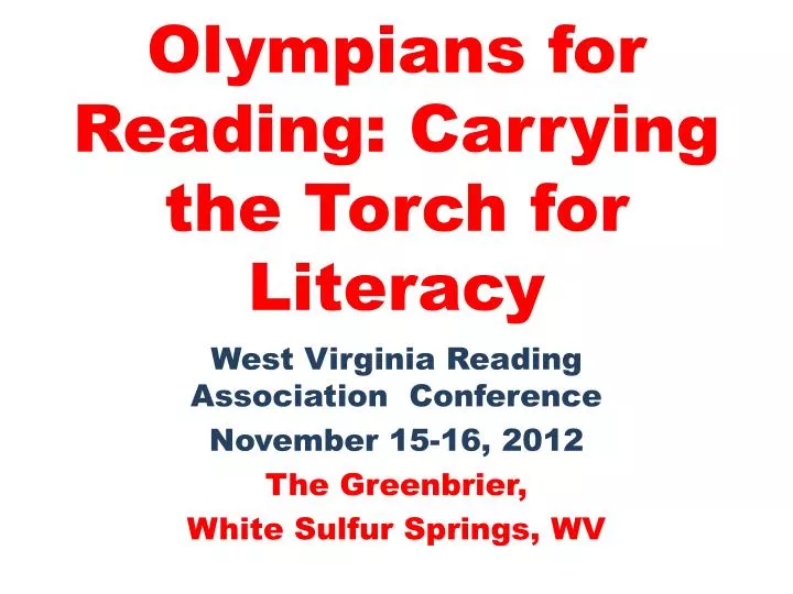 olympians for reading carrying the torch for literacy