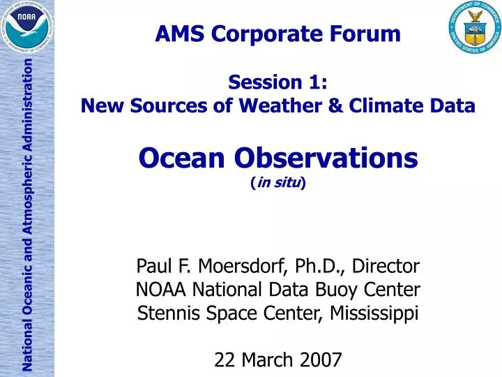 ams corporate forum session 1 new sources of weather climate data ocean observations in situ