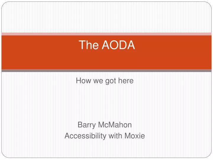 the aoda