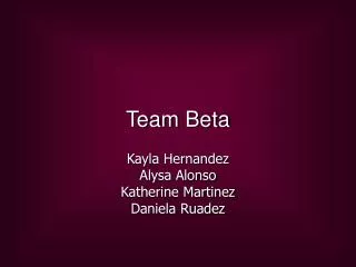Team Beta